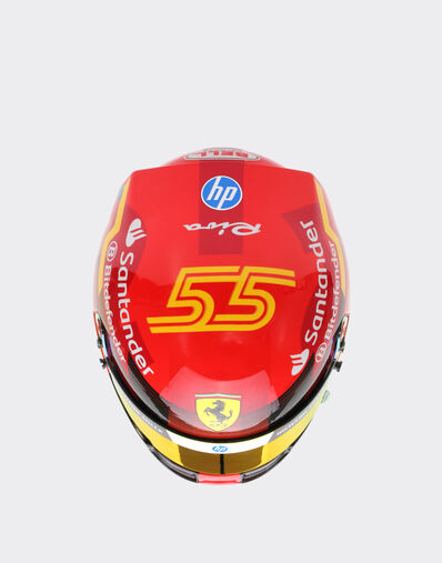 Ferrari 1:2-scale 2024 Carlos Sainz Spain Special Edition mini helmet Red F1355f