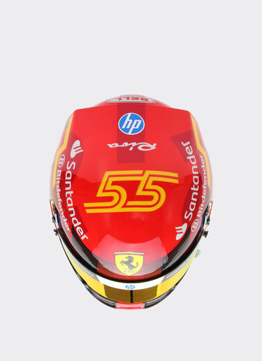 Ferrari 1:2-scale 2024 Carlos Sainz Spain Special Edition mini helmet Red F1355f