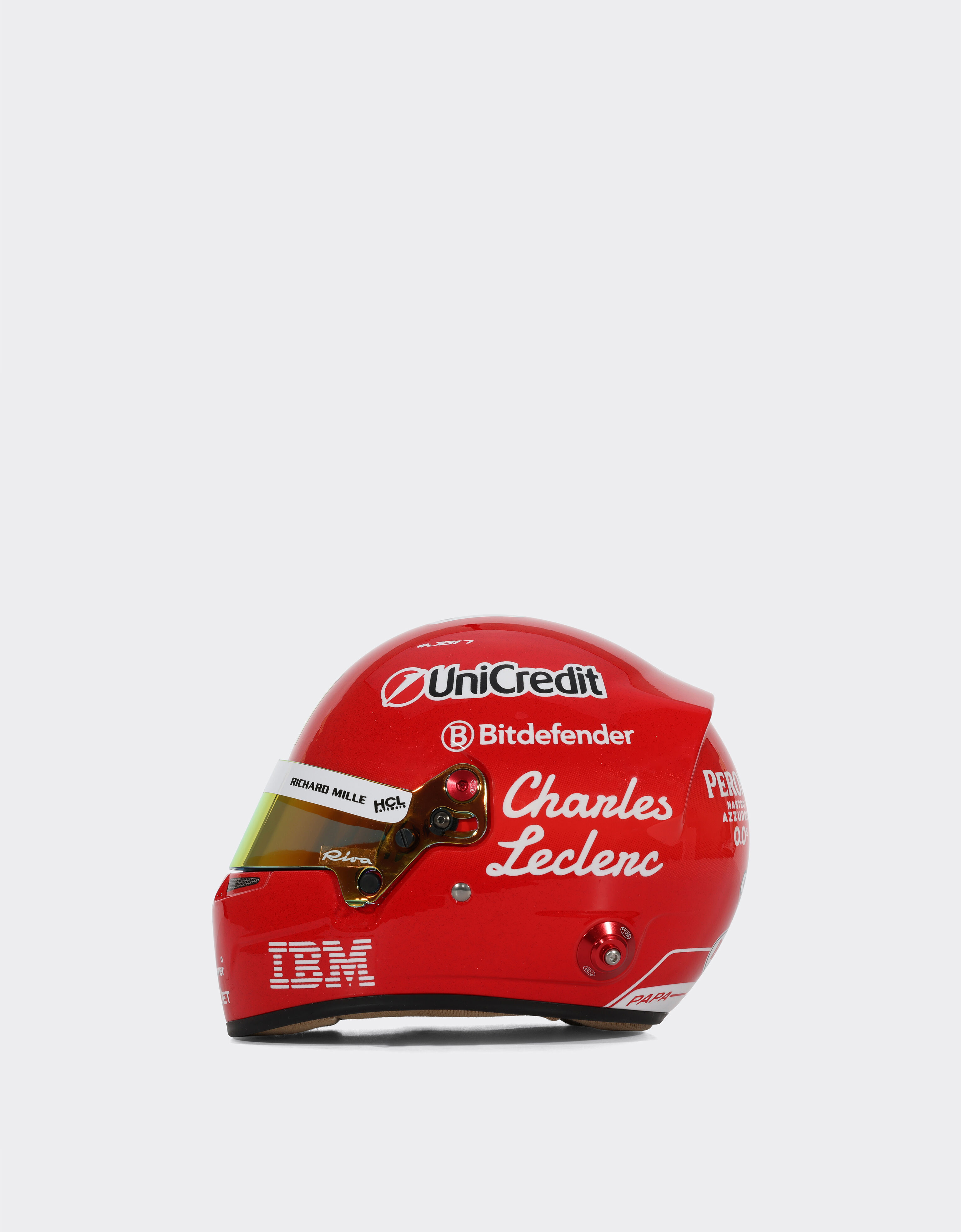 Ferrari Leclerc Monza mini helmet in 1:2 scale - 2025 Special Edition MULTICOLORE LA07Vf