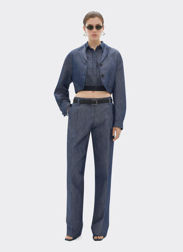 Ferrari Pantalone in tricotina effetto denim Denim Scuro 22450f