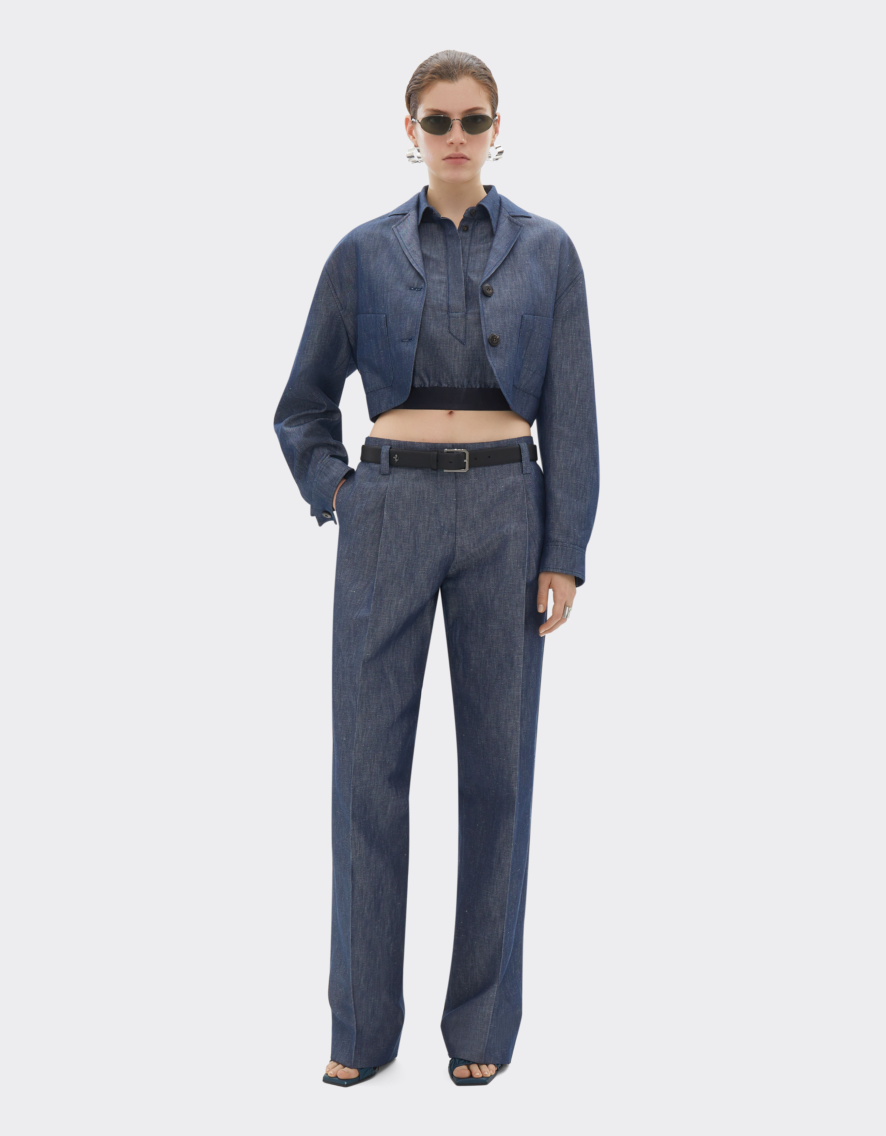 Ferrari Pantalone in tricotina effetto denim Denim Scuro 22450f