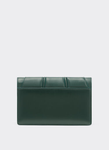 Ferrari Leather clutch wallet with chain Dark Green 20326f