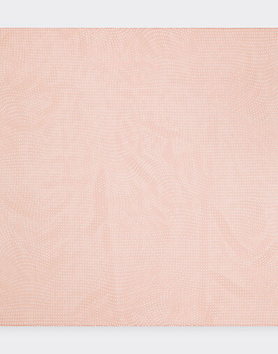 Ferrari Silk foulard with Cavallino Dots print Nude 22480f