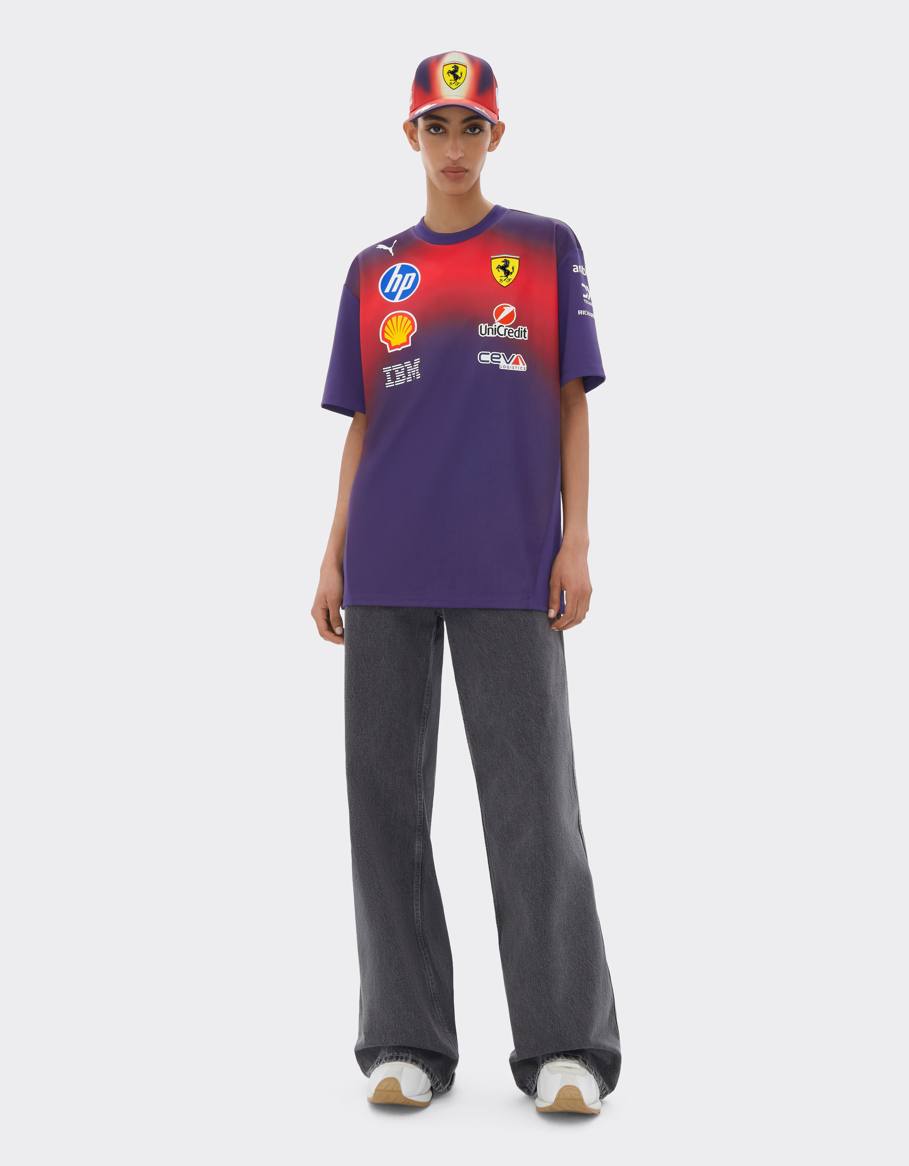 Ferrari Puma Replica T-shirt for Scuderia Ferrari HP China 2026 Viola LA0GQf