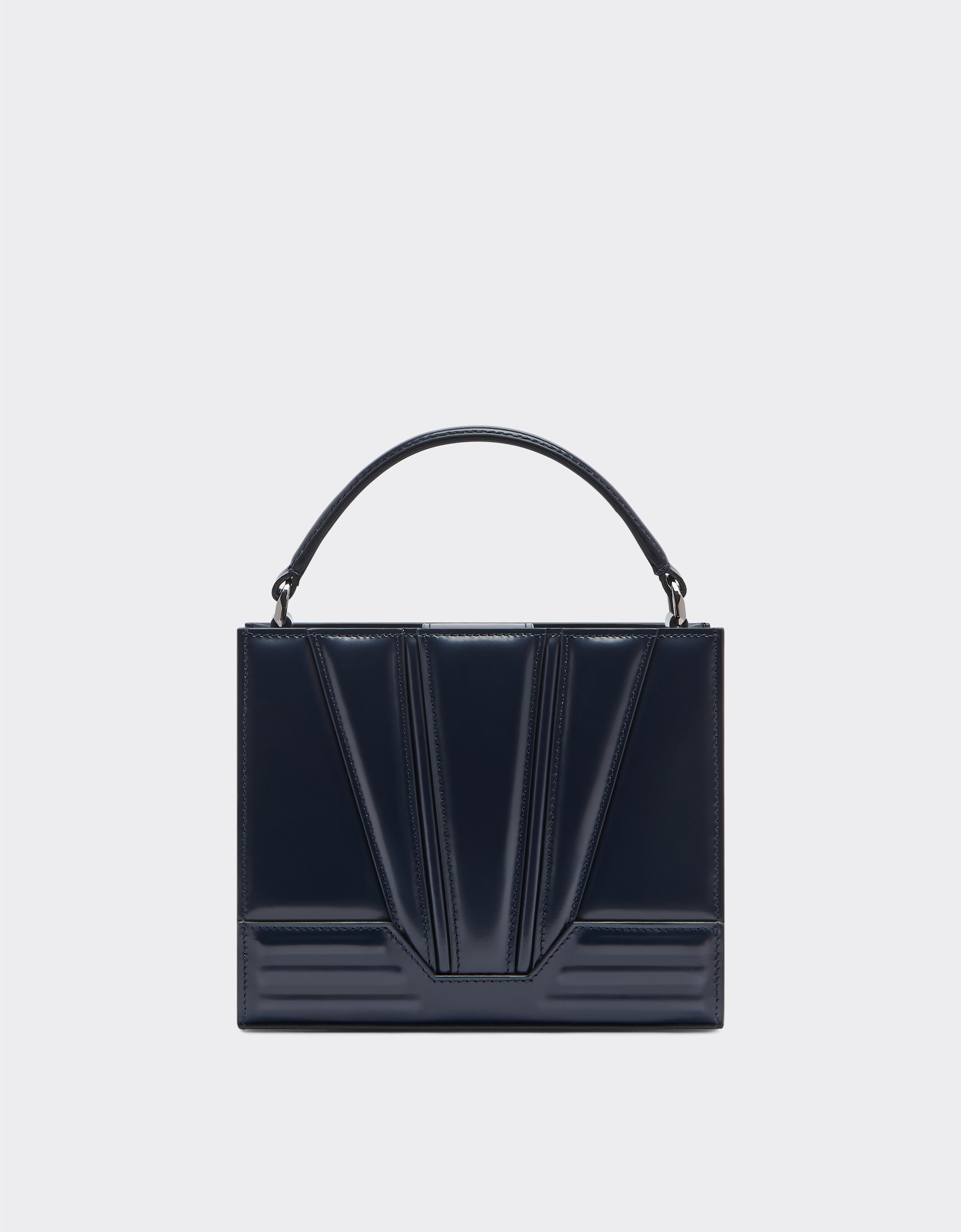 Ferrari Bolso tote Ferrari GT de piel micro cepillada Navy 21463f