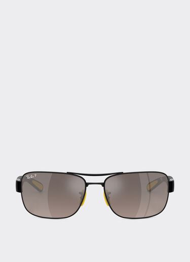 Ferrari Ray-Ban for Scuderia Ferrari RB3763M de metal y plástico negro con lentes polarizadas sombreadas grises Negro LA01Df
