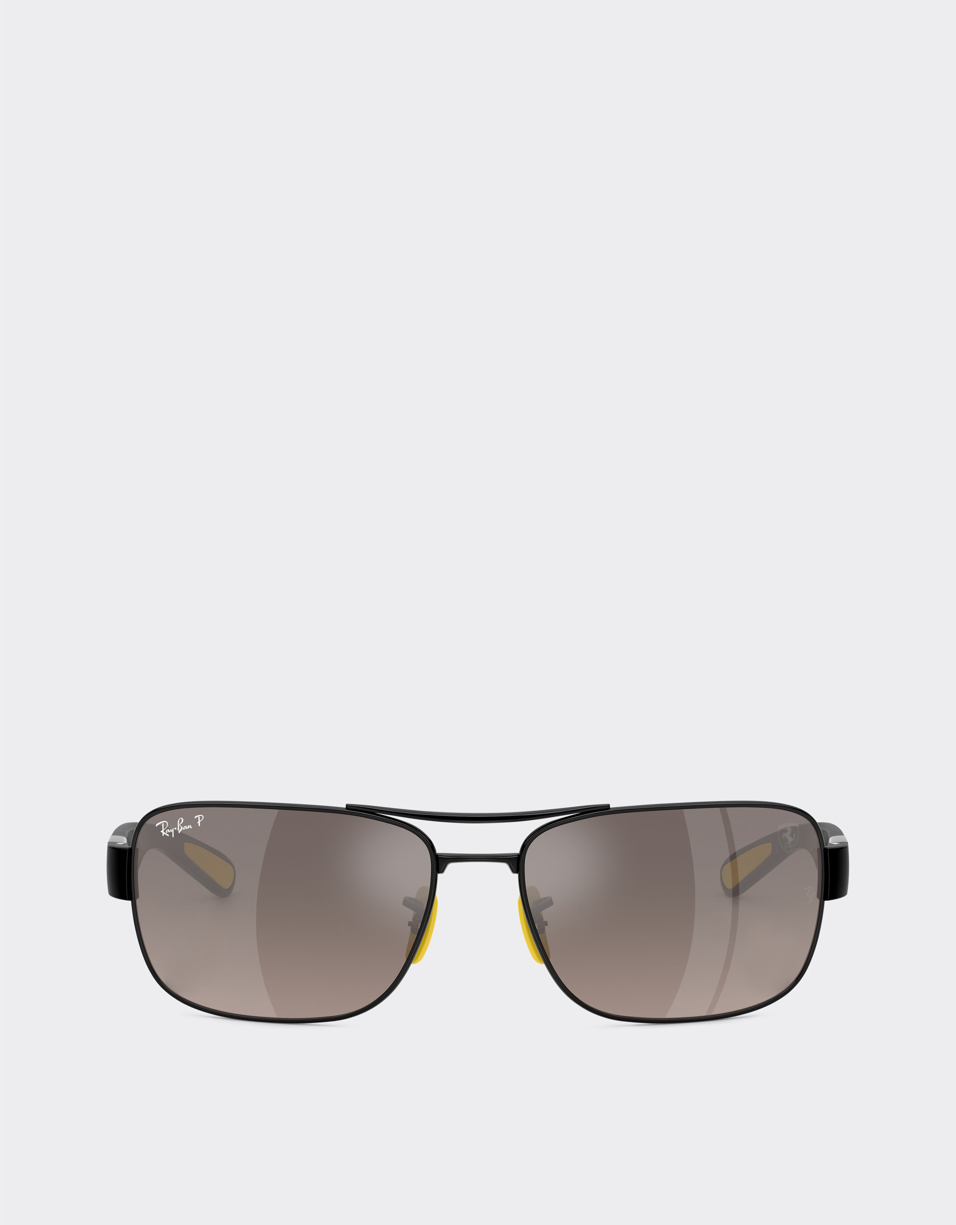 Ferrari Ray-Ban for Scuderia Ferrari RB3763M de metal y plástico negro con lentes polarizadas sombreadas grises Negro LA01Df