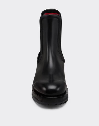 Ferrari Botín Chelsea de piel mate Negro 22739f