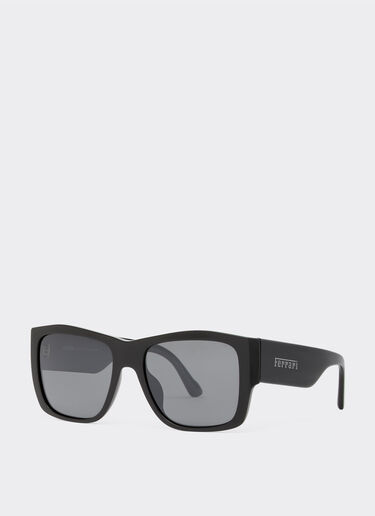 Ferrari Ferrari sunglasses in black acetate with grey polarised lenses Black F1256f