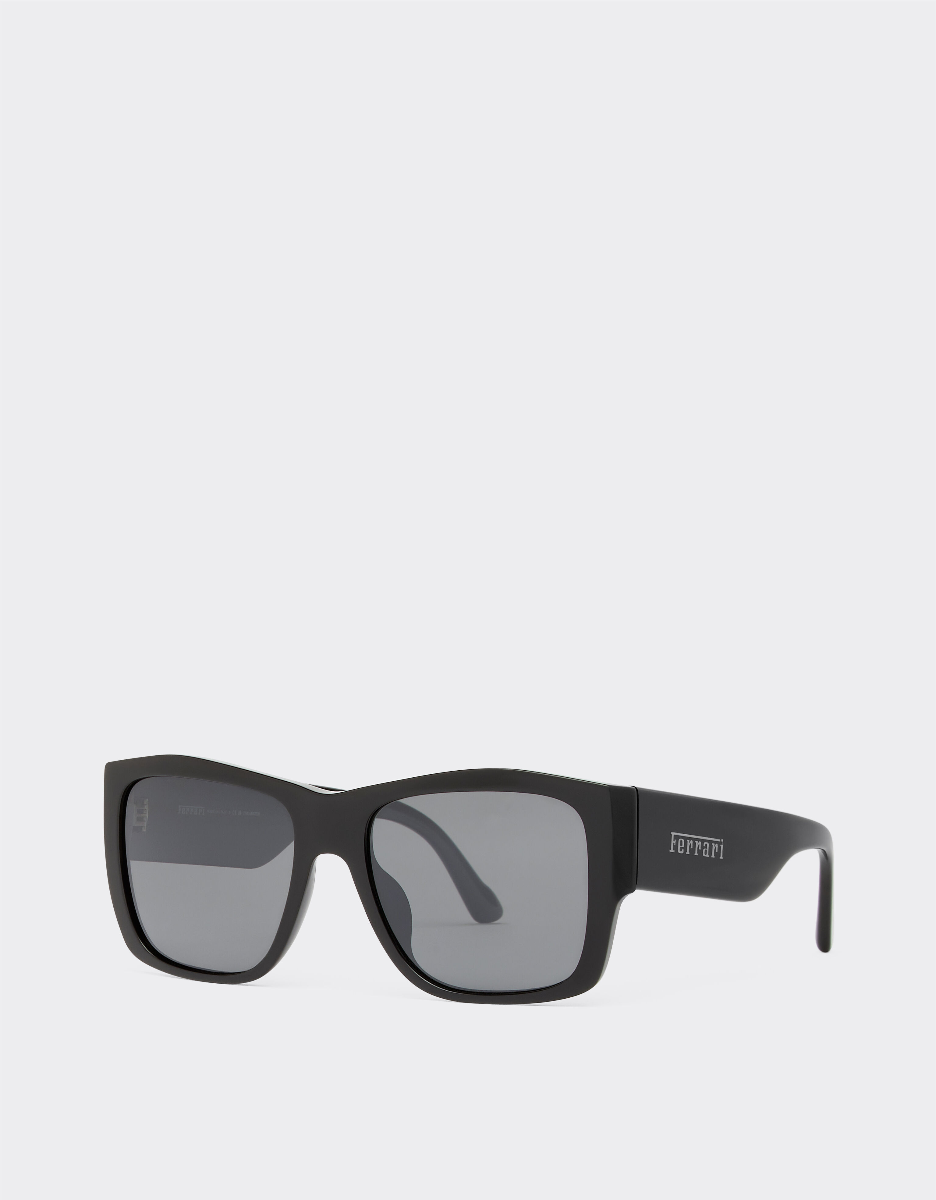 Ferrari Ferrari sunglasses in black acetate with grey polarised lenses Black F1256f