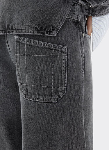 Ferrari Dark marbled denim trousers Granite Gray 49946f