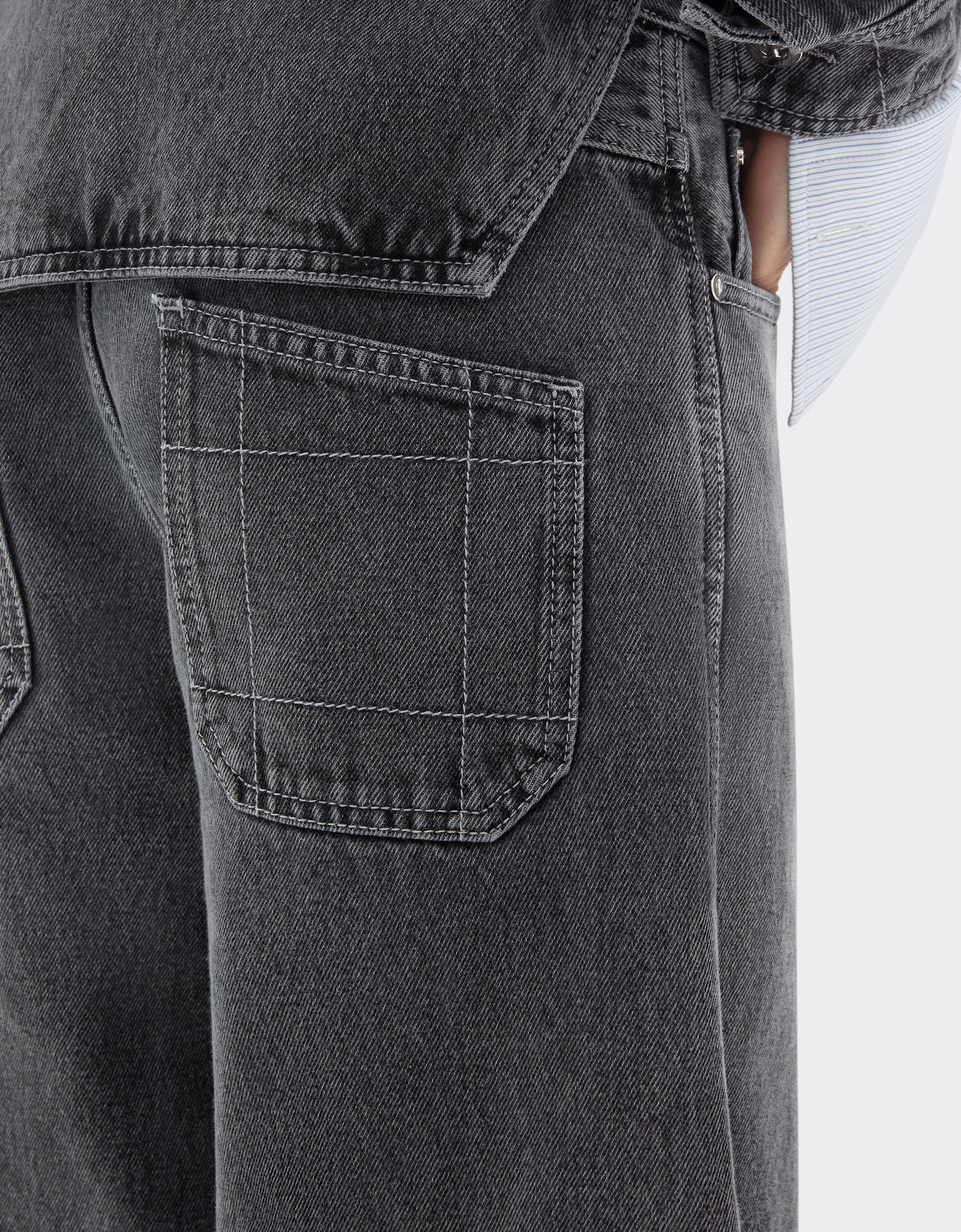 Ferrari Dark marbled denim trousers Granite Gray 49946f