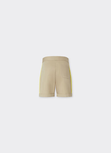 Ferrari Pantalone short in gabardine di cotone Beige 22334fK