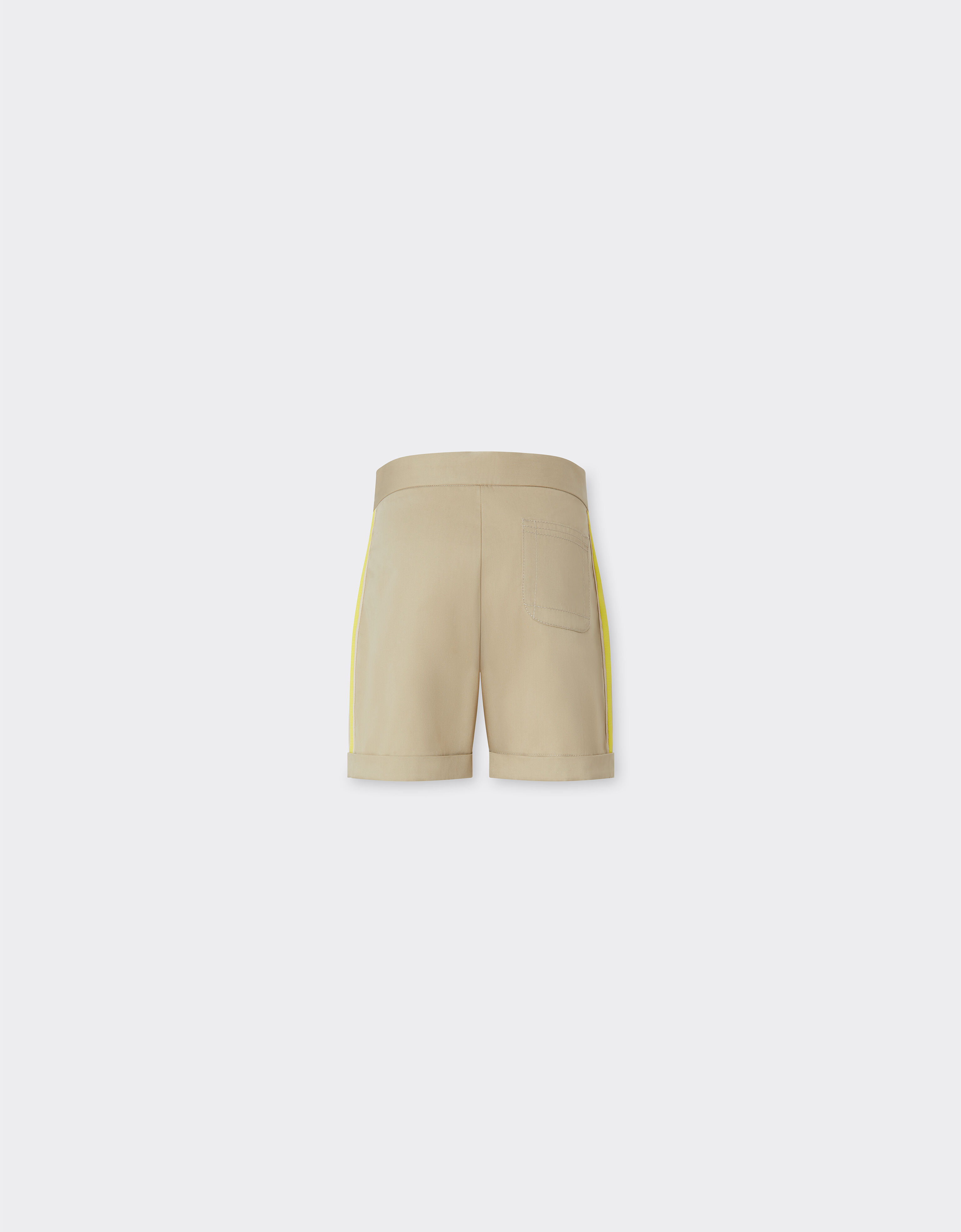 Ferrari Pantalone short in gabardine di cotone Beige 22334fK