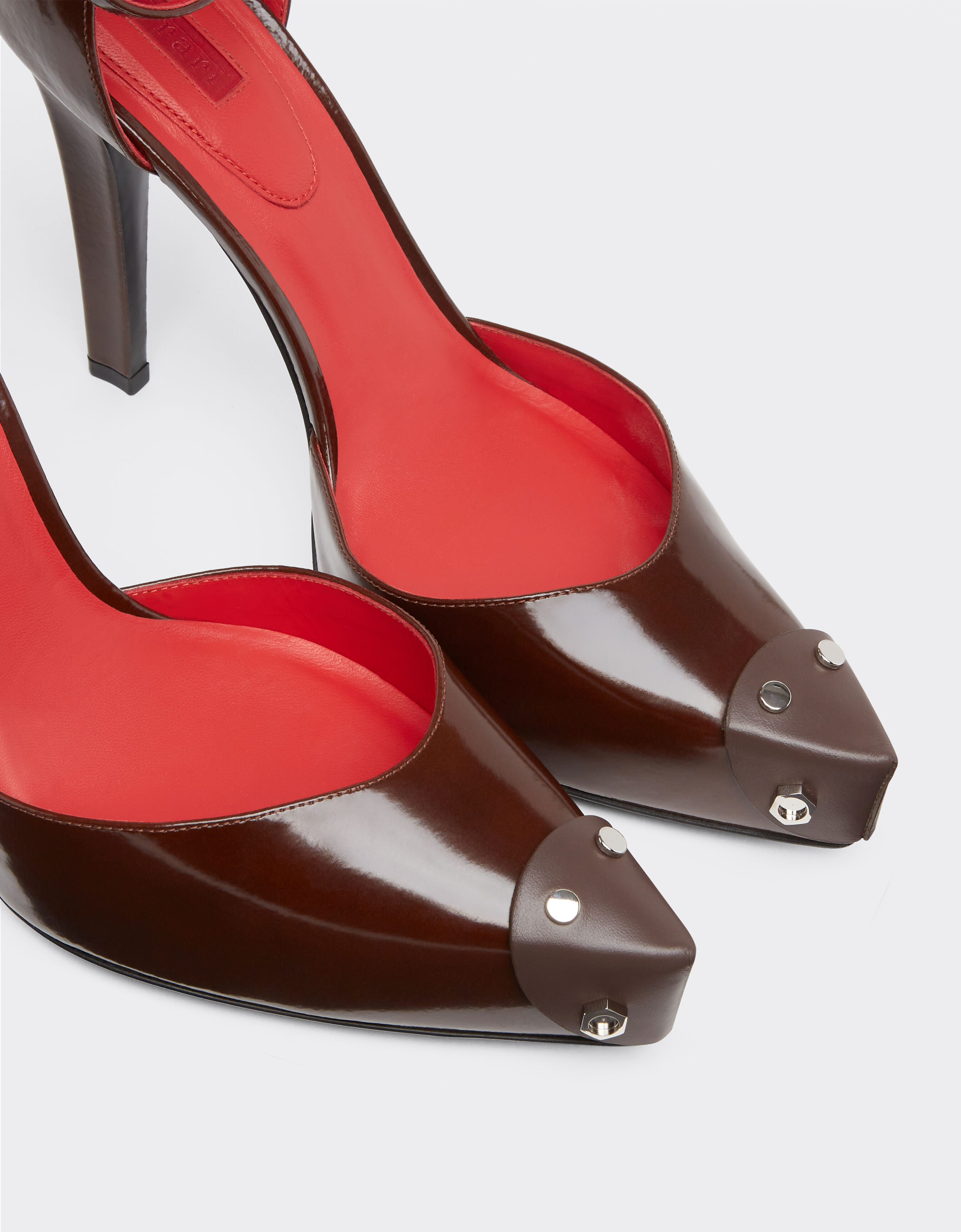 Ferrari Court shoes in brushed leather Tabacco 22127f
