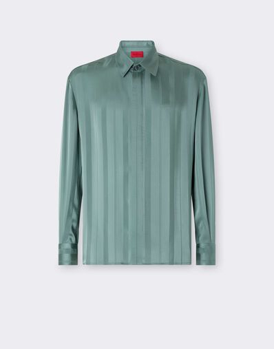 Ferrari Camisa de jacquard Riga Pekin Salvia CWMSH0021WAC0001f