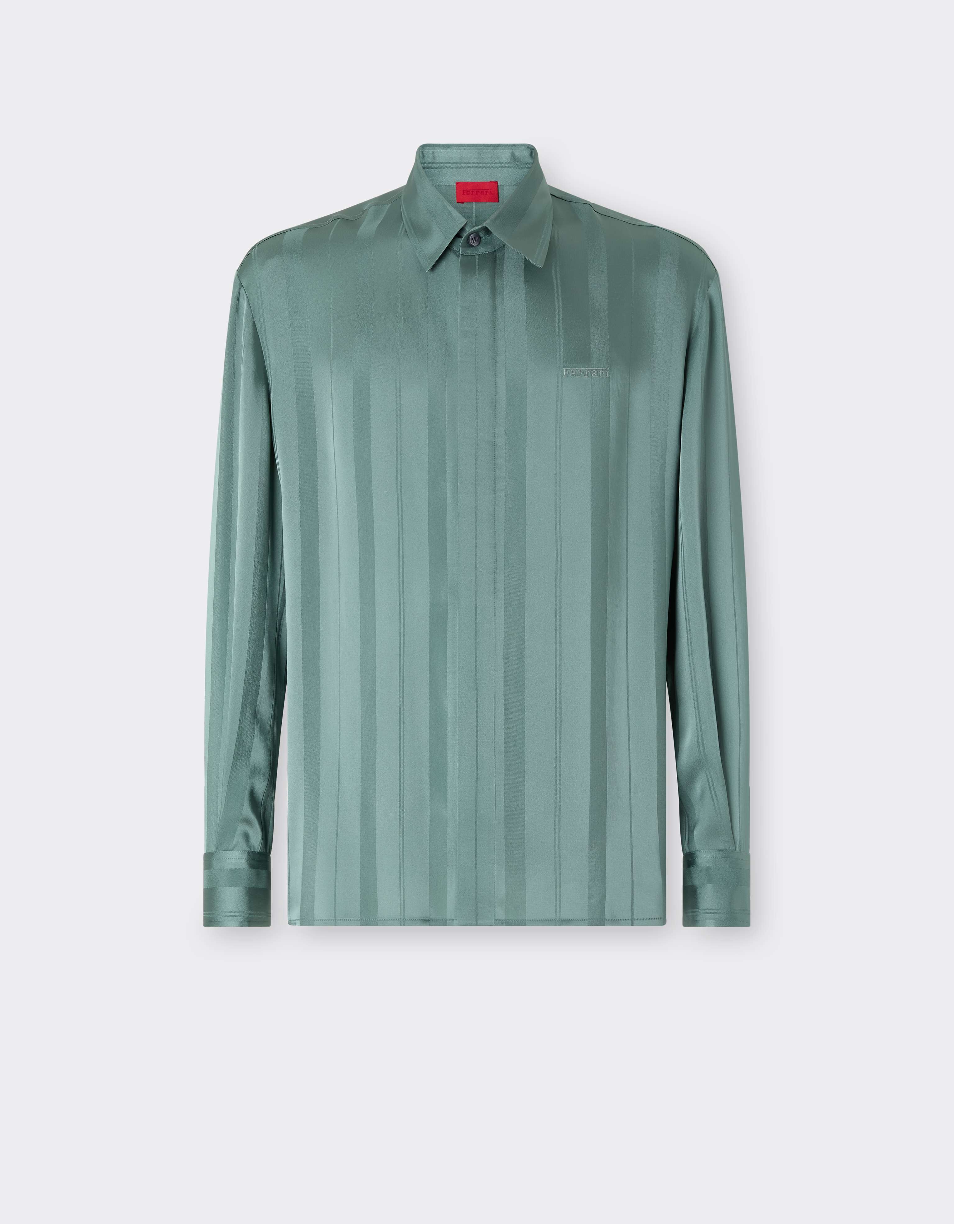 Peking Stripe Jacquard Shirt Ferrari Peking Stripe Jacquard Shirt Salvia CWMSH0021WAC0001f