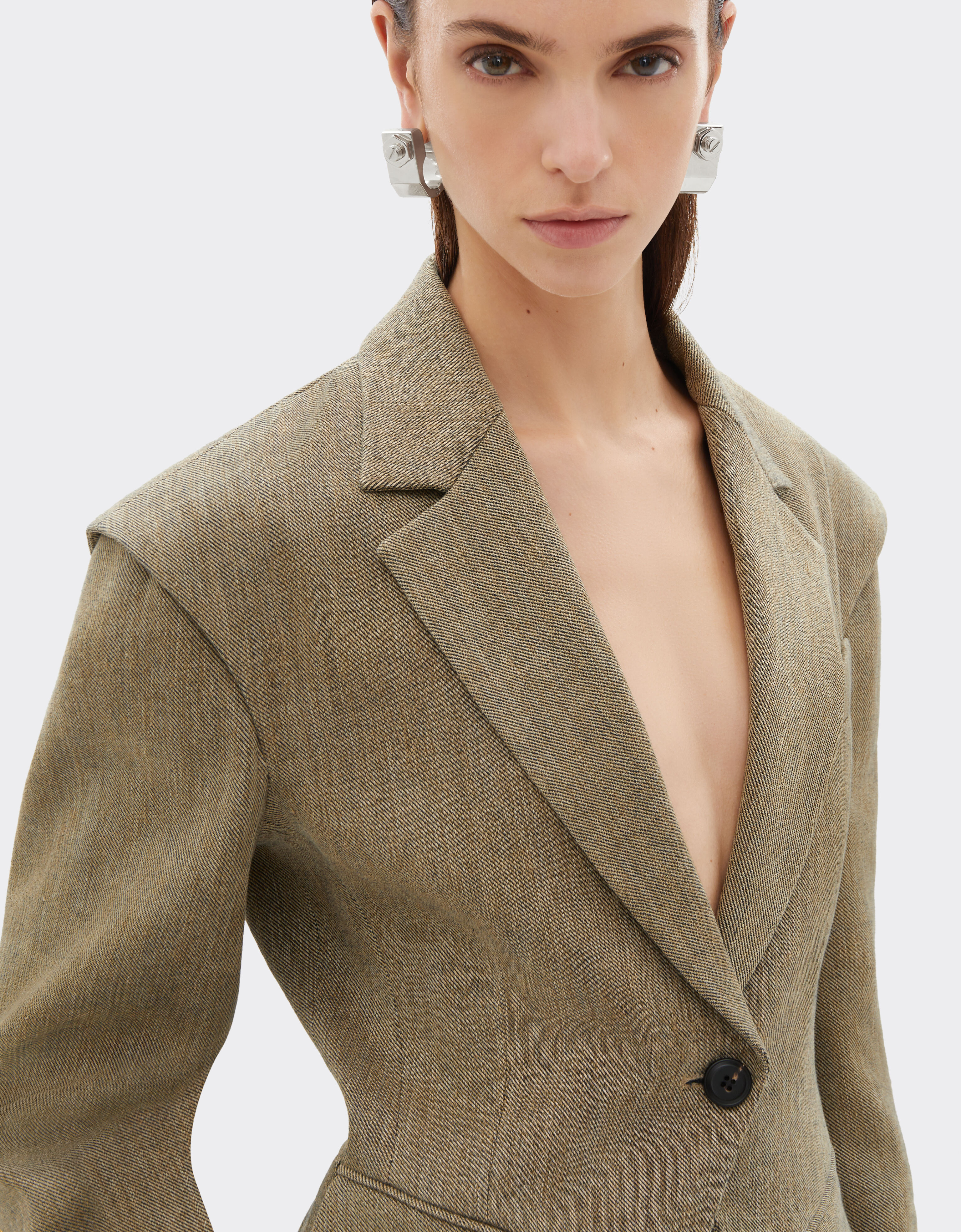 Délavé twill blazer Ferrari Délavé twill blazer Khaki Green 50049f