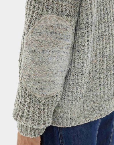 Ferrari Jersey de cuello redondo con efecto denim Beige CKMCN0013KCO0008f