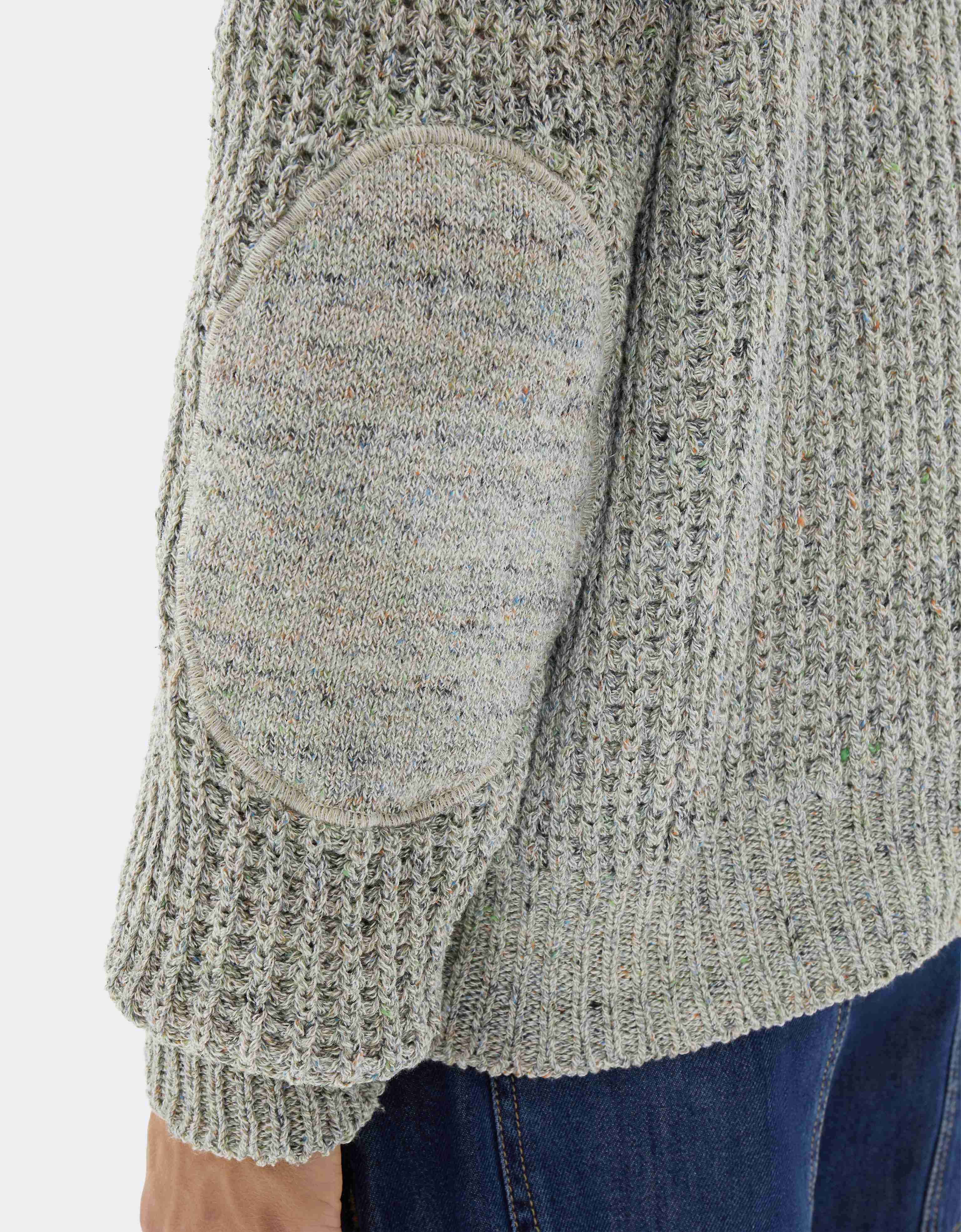 Ferrari Denim-effect crew-neck jumper Beige CKMCN0013KCO0008f