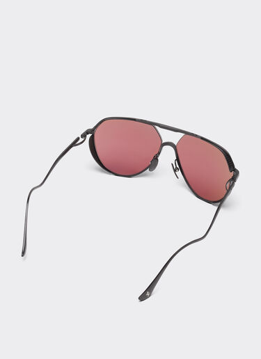 Ferrari Ferrari sunglasses in matt black titanium with exclusive Contrast Pro™ lenses Black Matt LA02Df