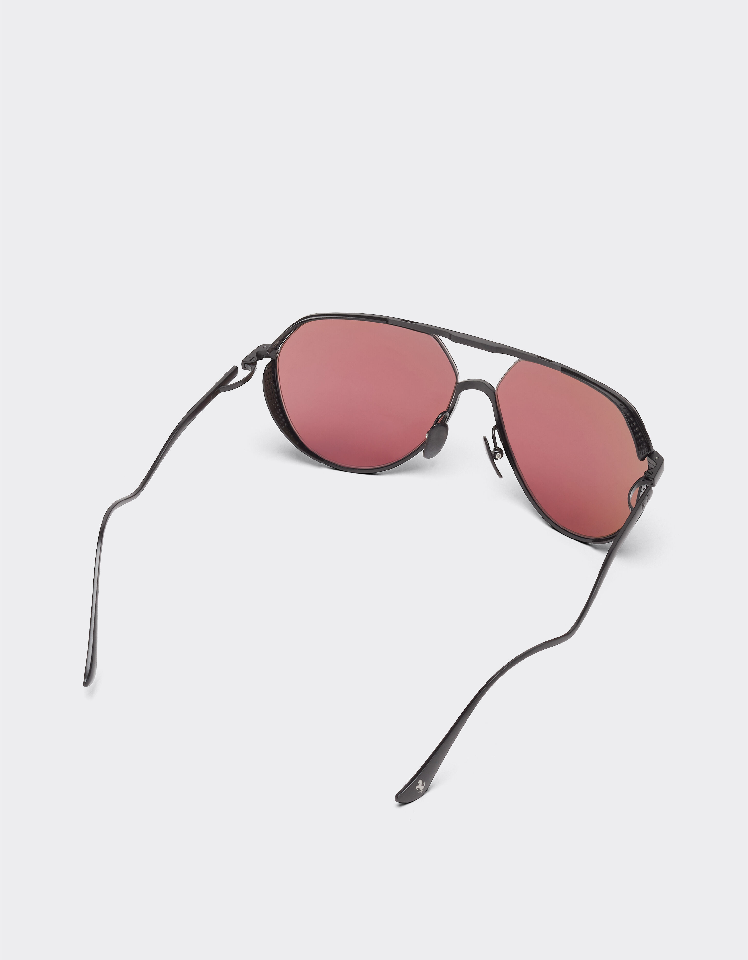 Ferrari Ferrari sunglasses in matt black titanium with exclusive Contrast Pro™ lenses Black Matt LA02Df