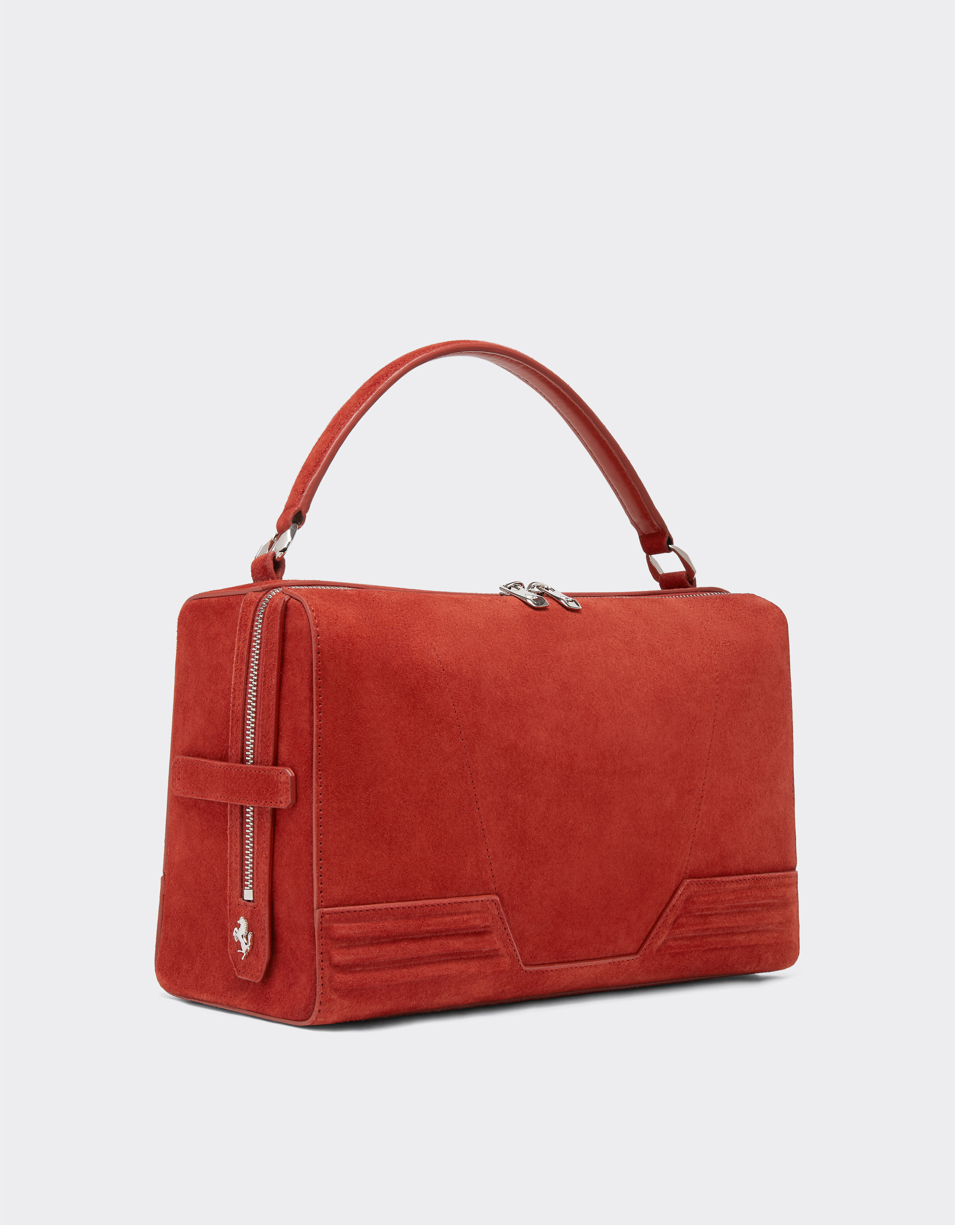 Bolso bandolera Ferrari GT de ante con librea en Rust Ferrari