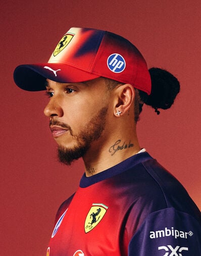 Ferrari Hamilton Replica Puma baseball cap for Scuderia Ferrari HP China 2026 Rosso LA0GOf