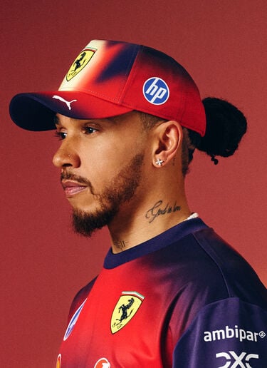 Ferrari Hamilton Replica Puma baseball cap for Scuderia Ferrari HP China 2026 Rosso LA0GOf