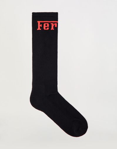 Ferrari Cotton blend socks with Ferrari logo Navy 22314f
