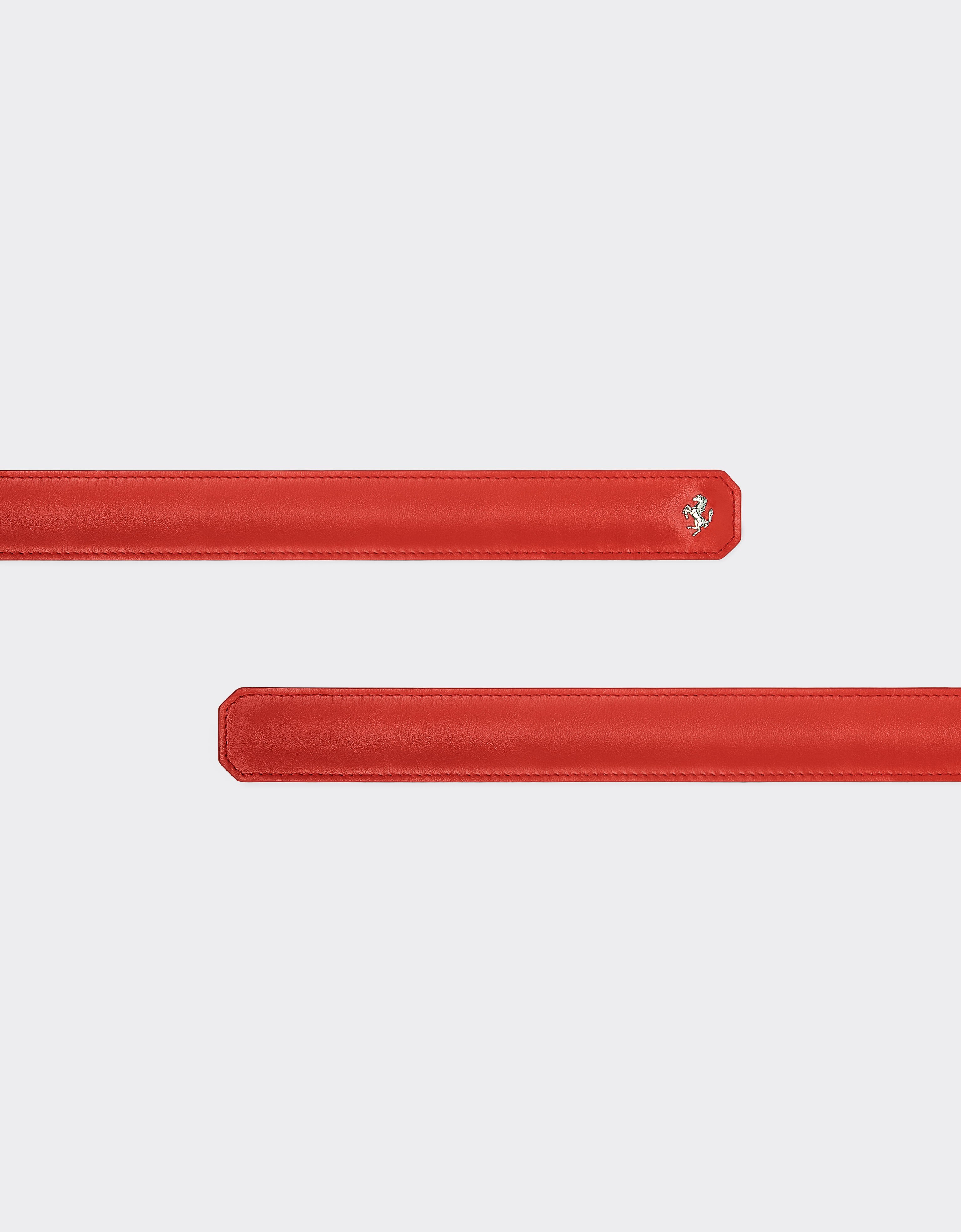 Ferrari Smooth leather slap bracelet Rosso Dino 20599f