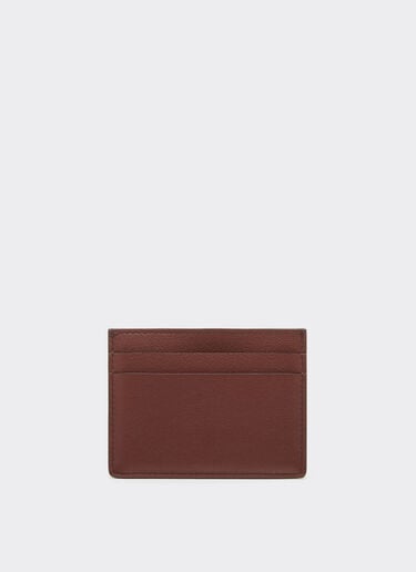 Kartenetui aus Leder mit diagonaler Naht Ferrari Kartenetui aus Leder mit diagonaler Naht Espresso 49220f