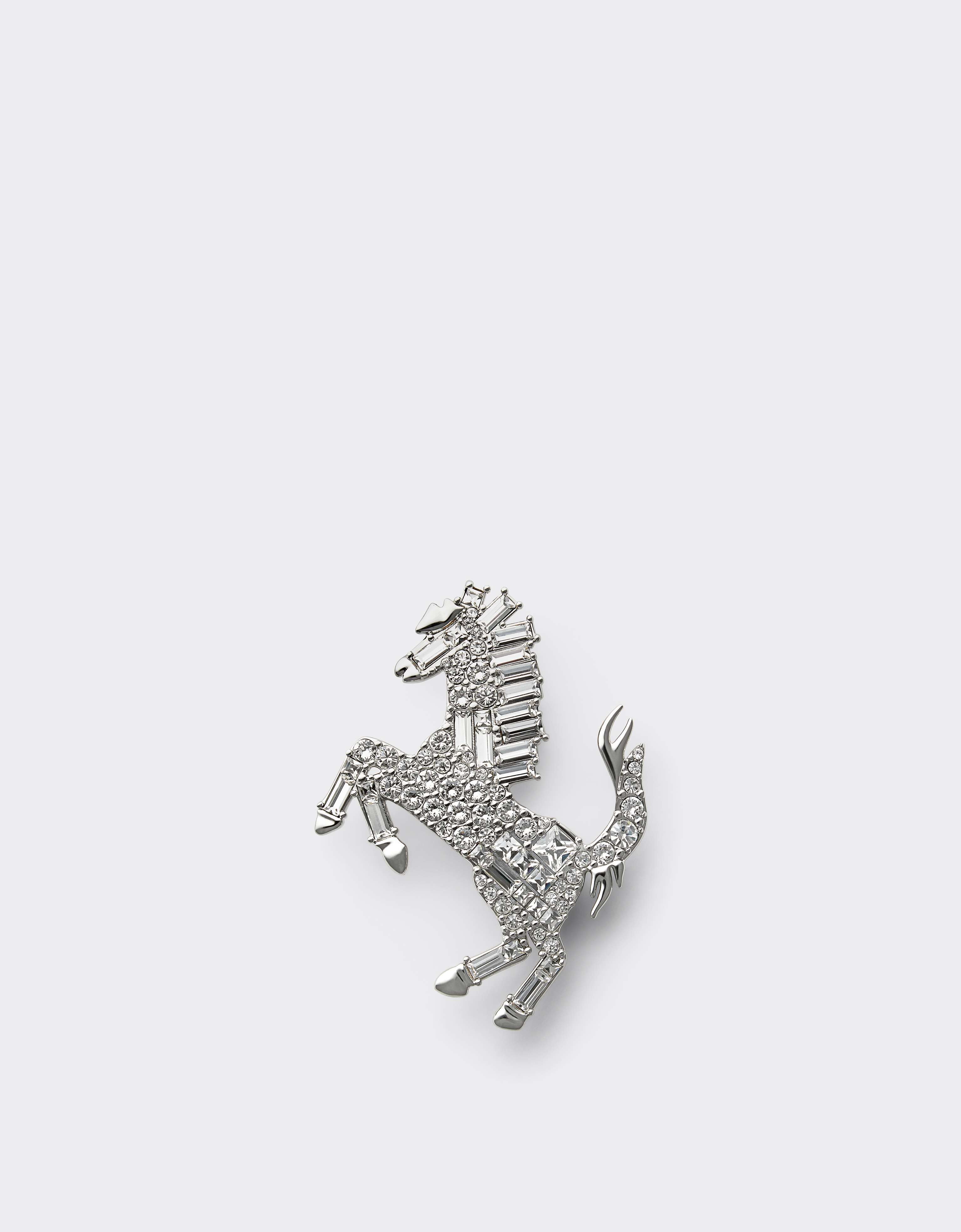 Prancing Horse Rhinestone Brooch Ferrari Prancing Horse Rhinestone Brooch Antracite CGWSP0001JU00005f
