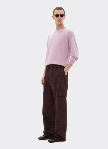 Ferrari Cargo trousers in Q-Cycle® cotton twill Mahogany 49106f