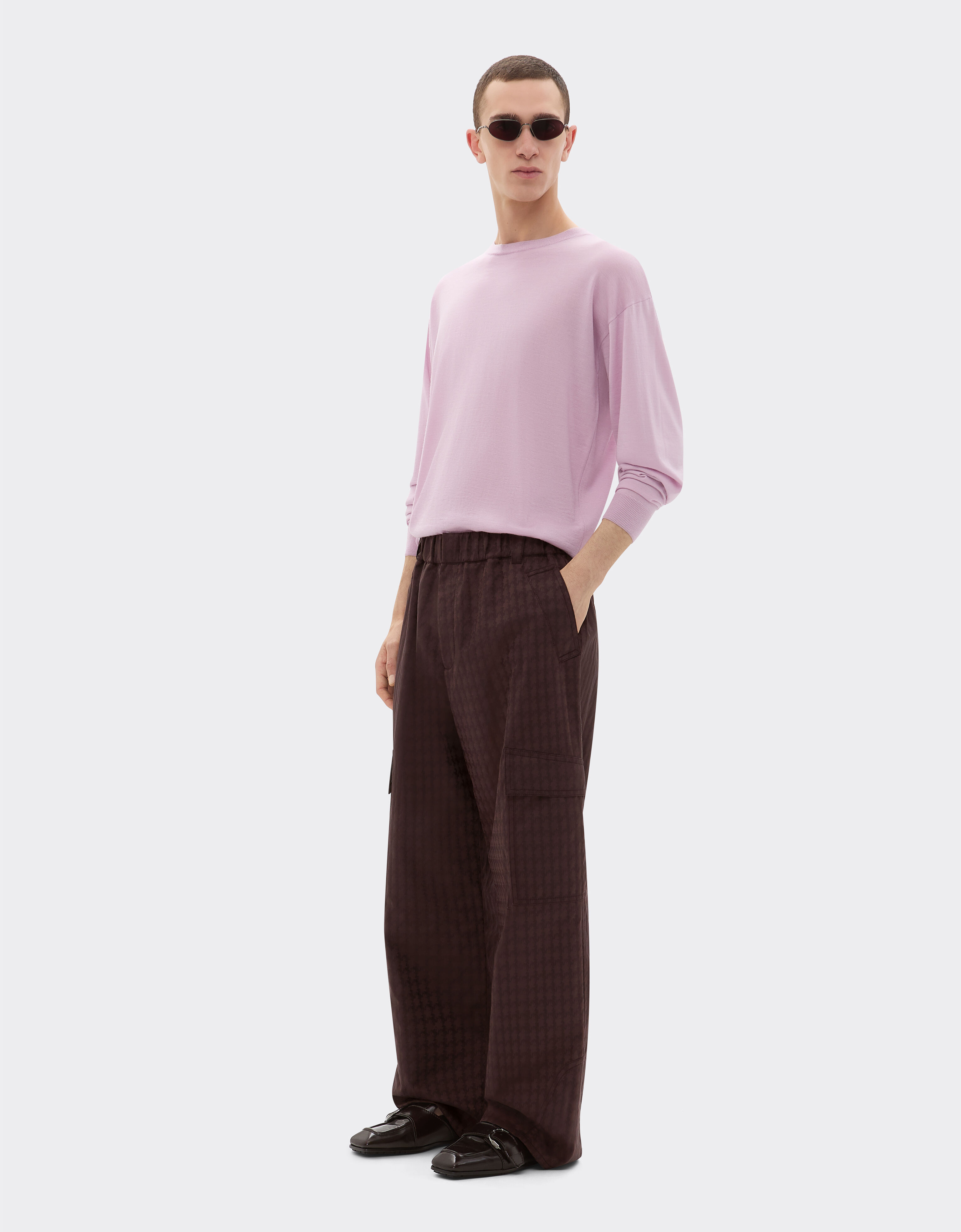 Ferrari Cargo trousers in Q-Cycle® cotton twill Mahogany 49106f
