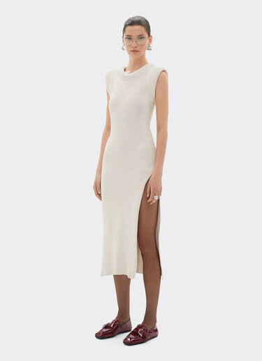 Ferrari Sleeveless knit dress Chalk 22525f