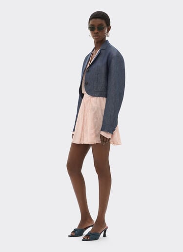 Blazer in denim effect tricotine Ferrari Blazer in denim effect tricotine Dark Denim 22785f