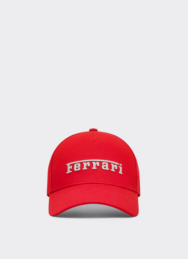Baseball cap with embroidered Ferrari logo Ferrari Baseball cap with embroidered Ferrari logo Racing red 22825f