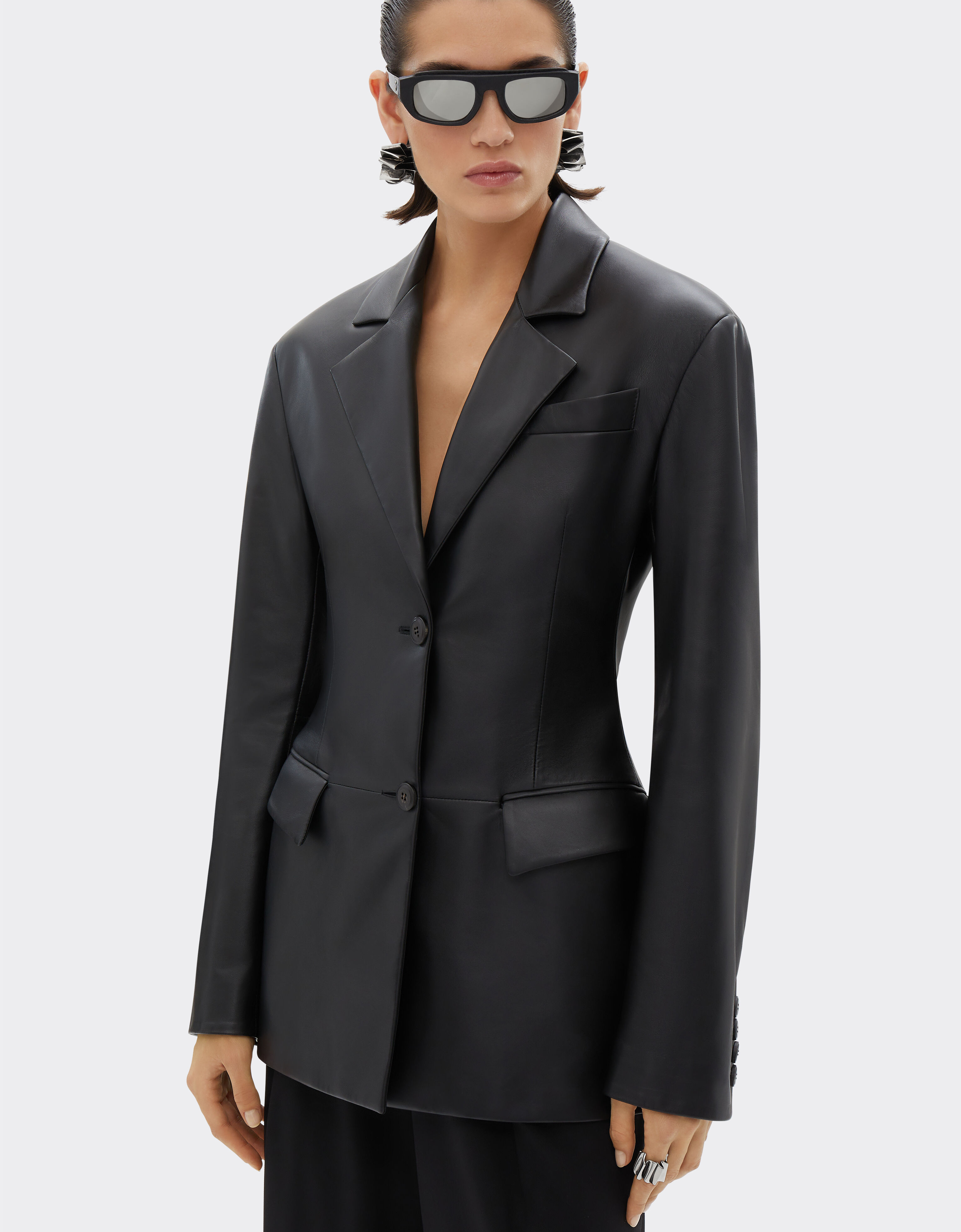 Ferrari Blazer aus Nappaleder Schwarz 21643f