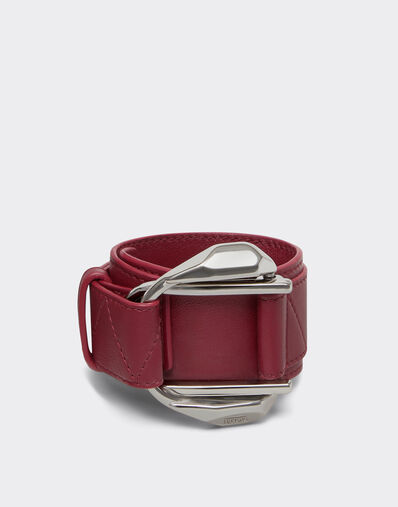 Ferrari Pulsera de piel con hebilla Rojo Maison 50002f
