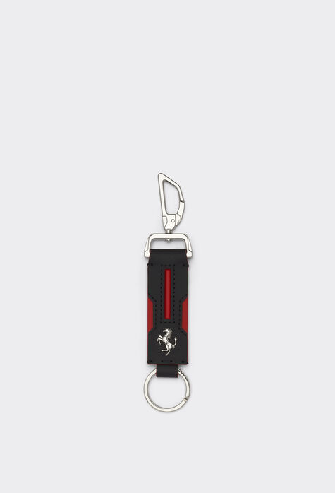 Ferrari Porte-clés Second Life en cuir Noir 47143f