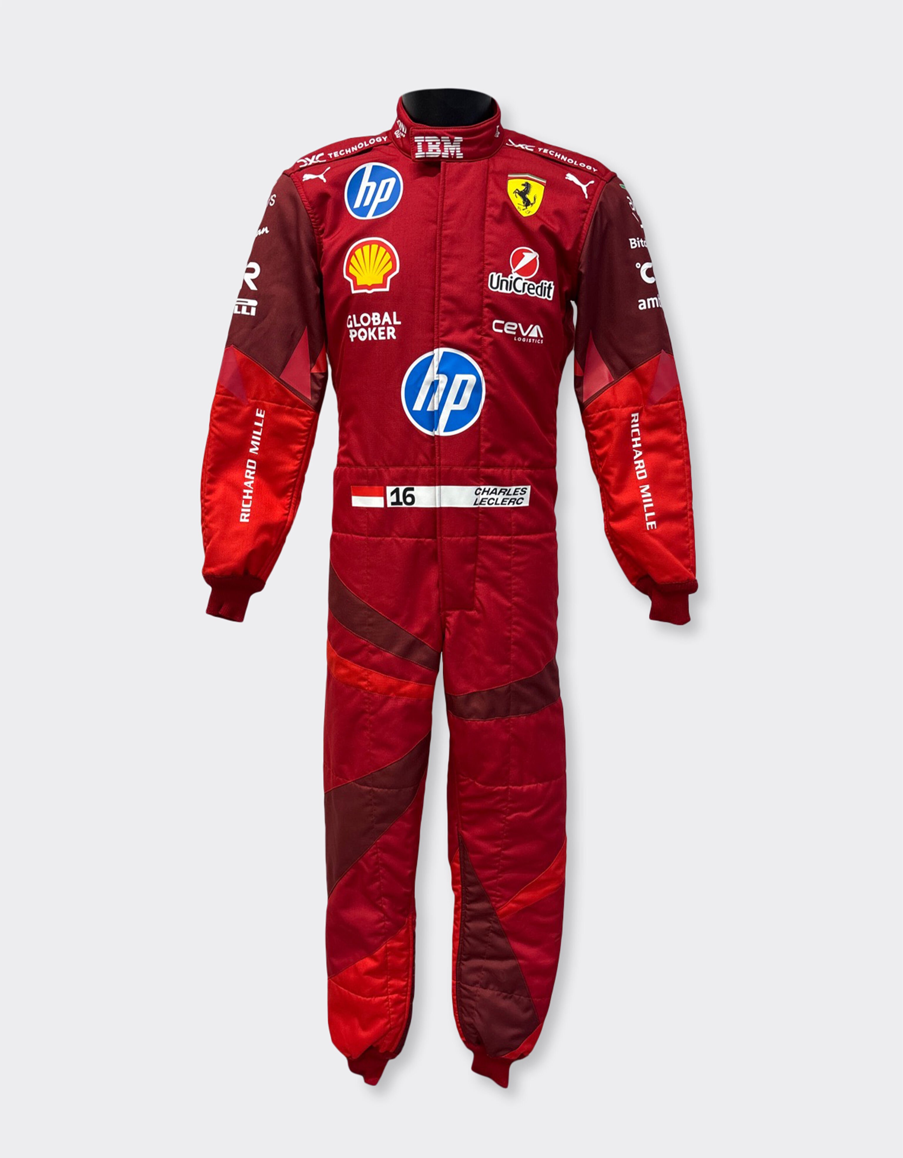 Charles Leclerc Puma for Scuderia Ferrari HP Las Vegas 2025 race suit Ferrari Charles Leclerc Puma for Scuderia Ferrari HP Las Vegas 2025 race suit Red LA0D4f