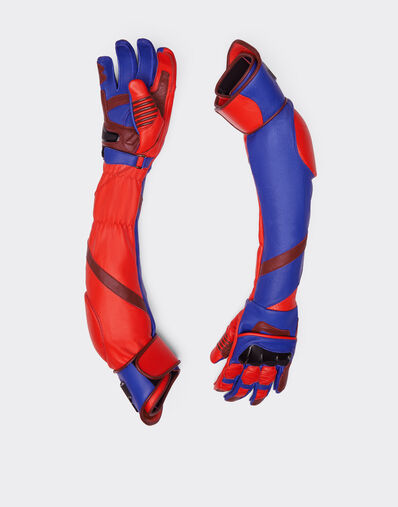 Ferrari Long leather gloves Black 21683f