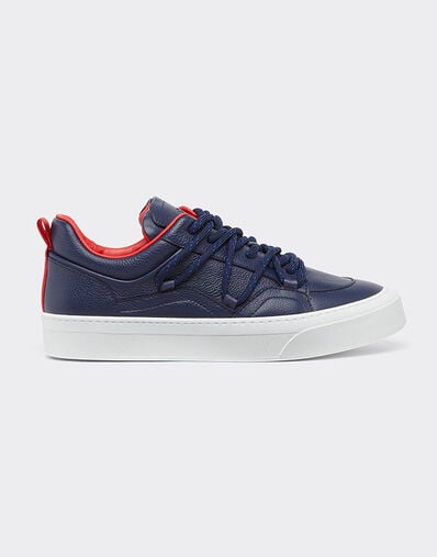 Ferrari Trainers in tumbled leather Navy 22067f