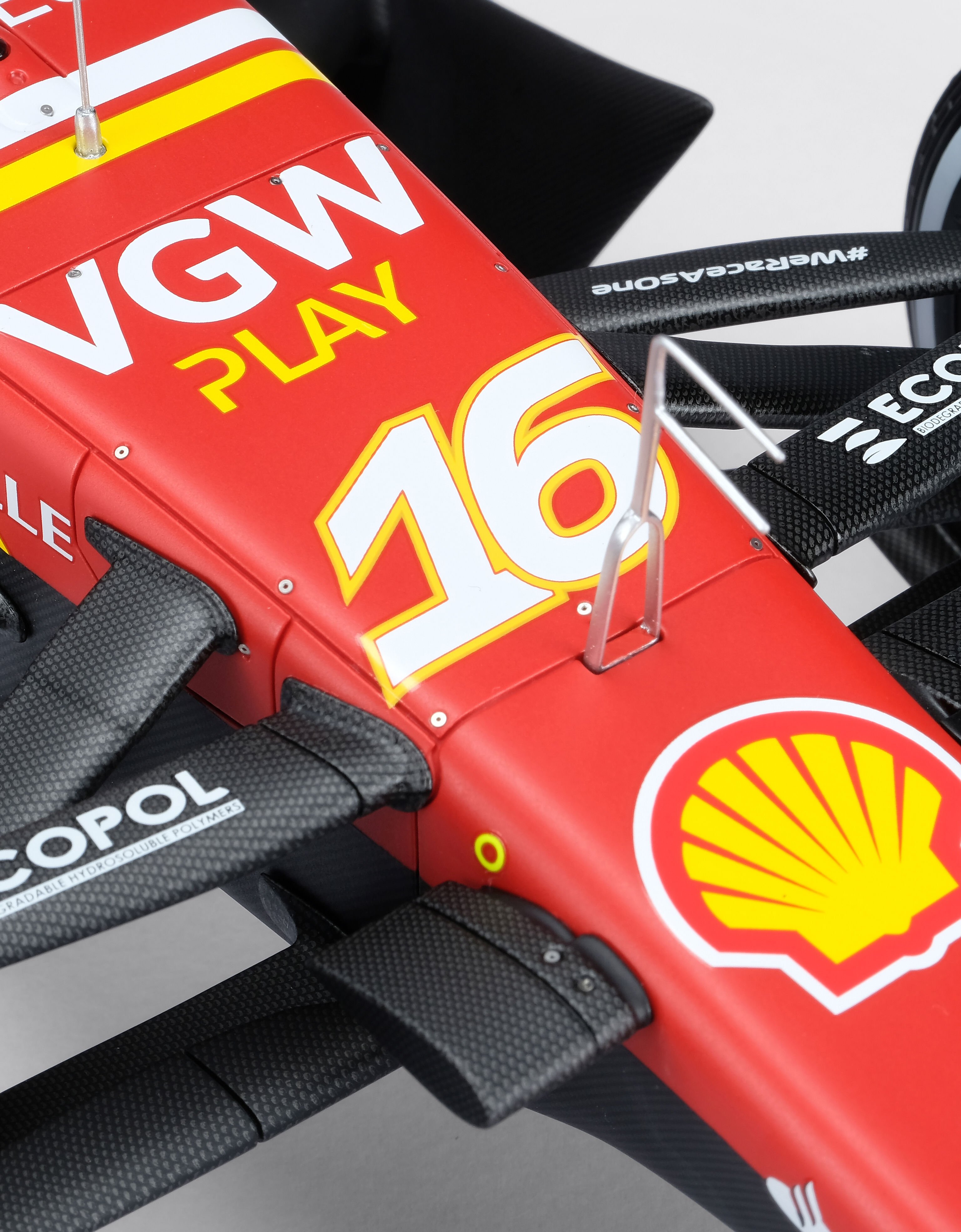 Ferrari Modelo Ferrari SF-24 Charles Leclerc GP de Australia 2024, escala 1:8 Rojo carrera F1483f