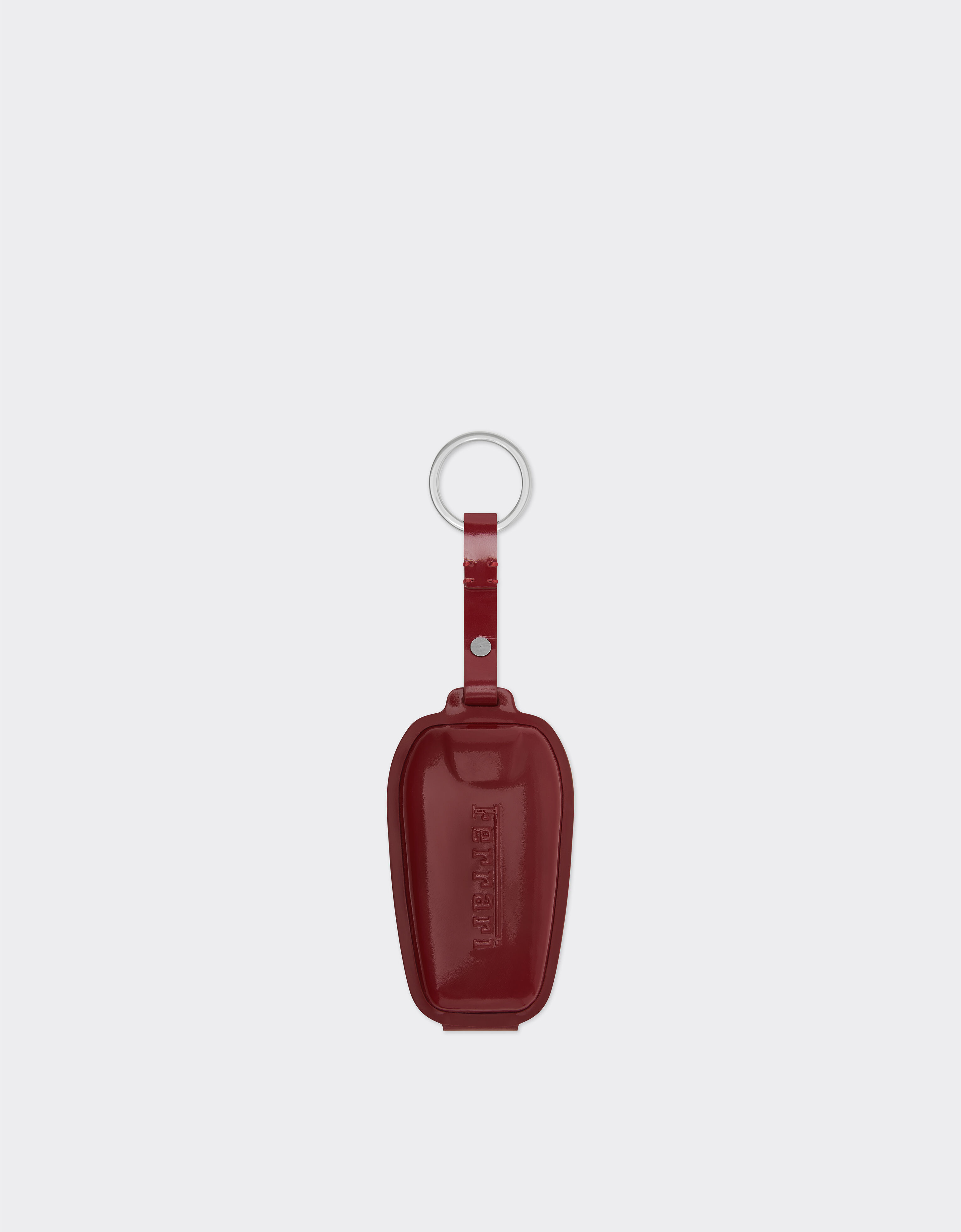 Ferrari Ferrari keychain in shiny leather Cherry 49238f