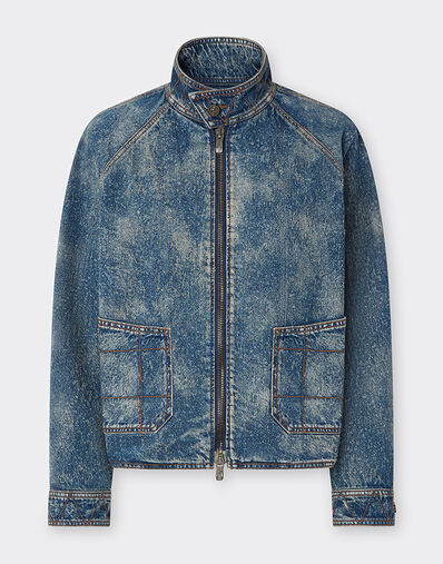 Ferrari Cazadora vaquera cosida y lavada Denim 22503f