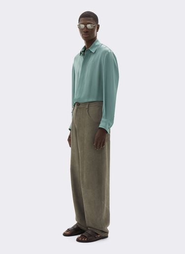 Peking Stripe Jacquard Shirt Ferrari Peking Stripe Jacquard Shirt Salvia CWMSH0021WAC0001f