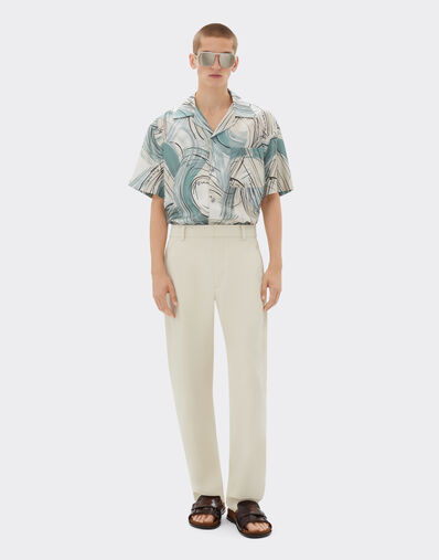 Ferrari Chinos in recycled cotton-blend twill Light Denim 21828f
