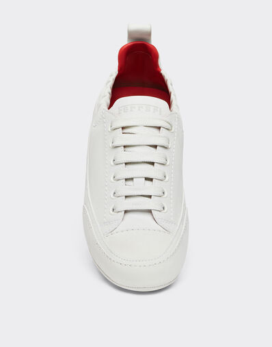 Ferrari Driving trainers in nubuck leather Optical White 22037f